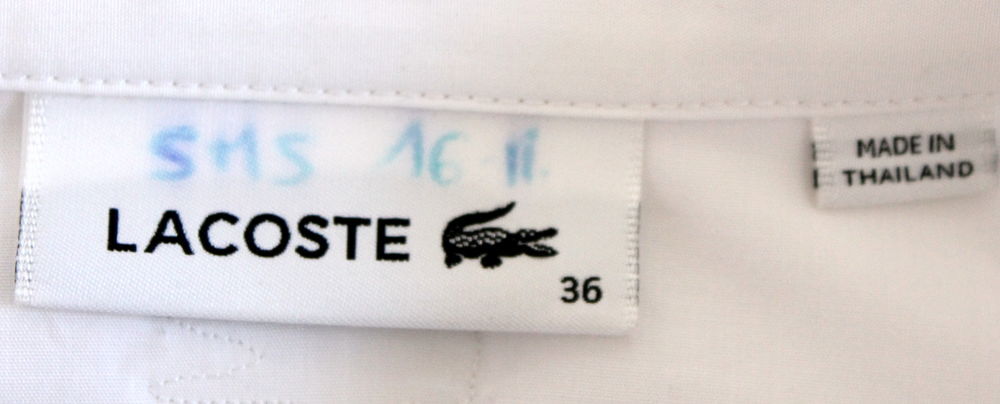 Robe chemise LACOSTE T.36 Fr Vtements