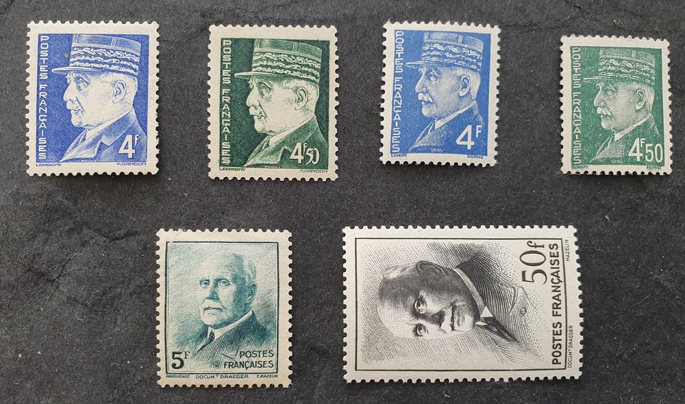 Timbres France s&eacute;rie 505 &agrave; 525 neufs 