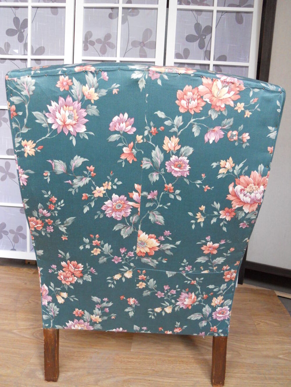 Fauteuil style Napol&eacute;on III fleuri Meubles