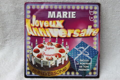 Coffret CD Joyeux anniversaire Marie  3 Montigny-Lencoup (77)
