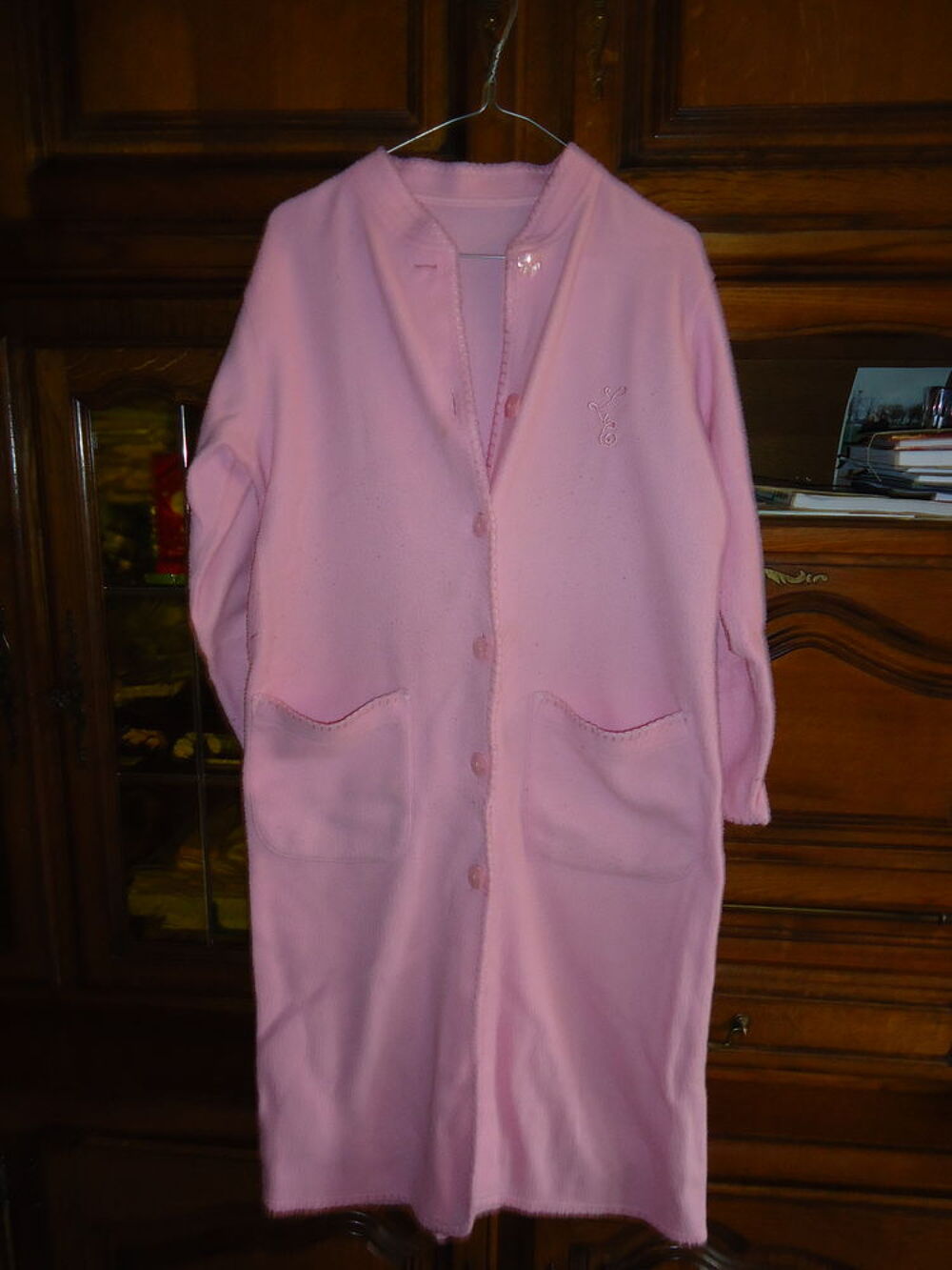 ROBE DE CHAMBRE ROSE Vtements
