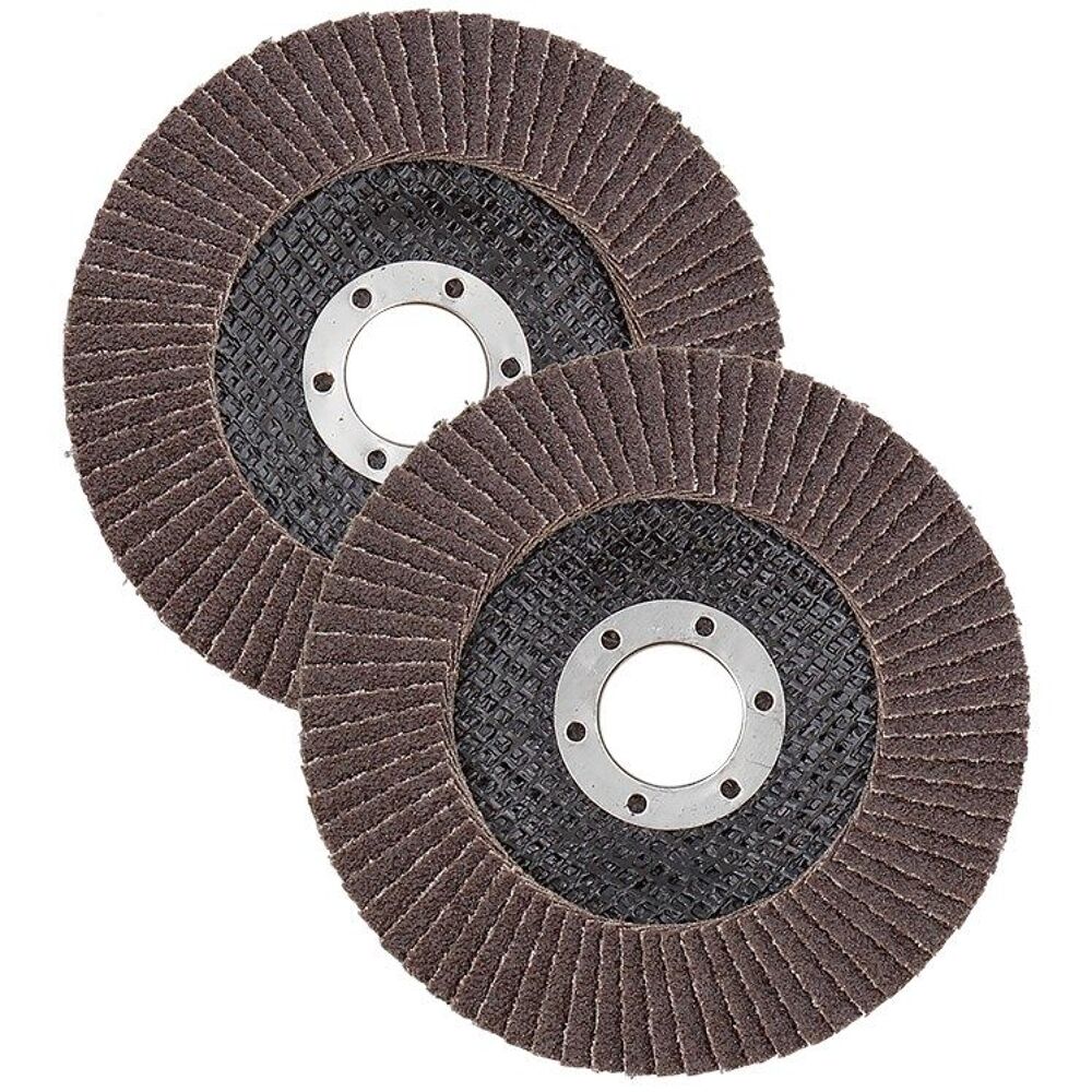 10 Disques &agrave; lamelle 115 mm BOIS INOX ACIER neuf GRAIN 40 et 60 Bricolage