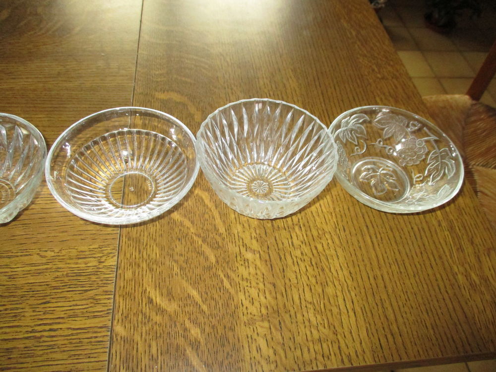 lot de 5 coupelles en verre vintage Décoration