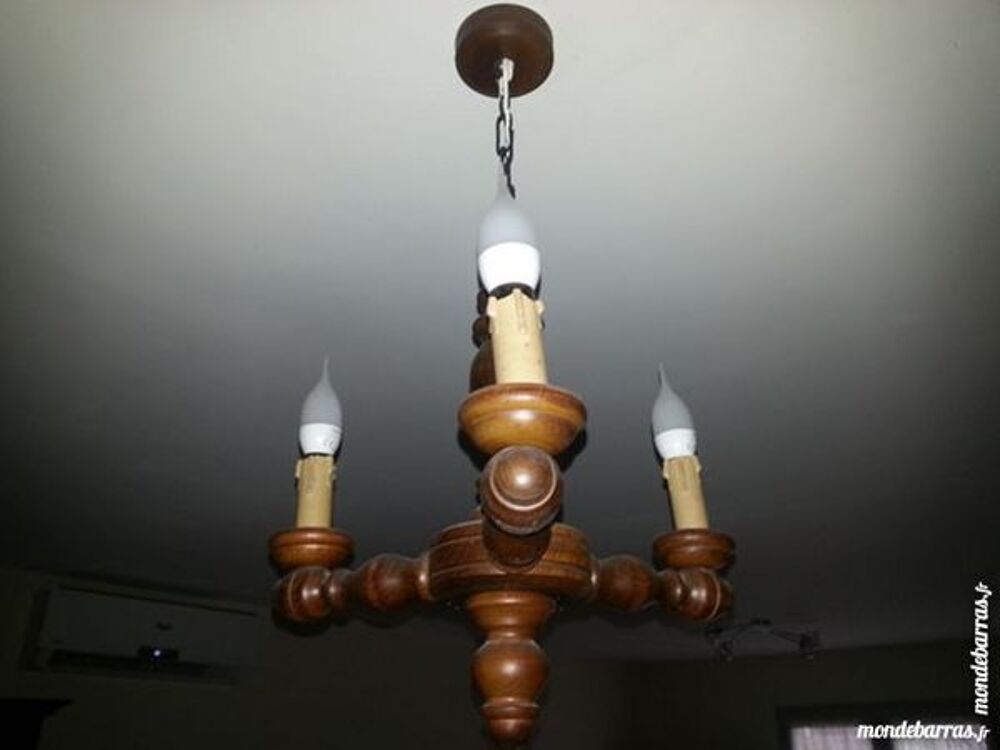 Lustre bois Décoration