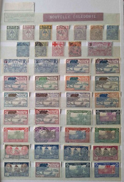 S�rie de timbres de collection de Nouvelle Cal�donie 50 Gap (05)