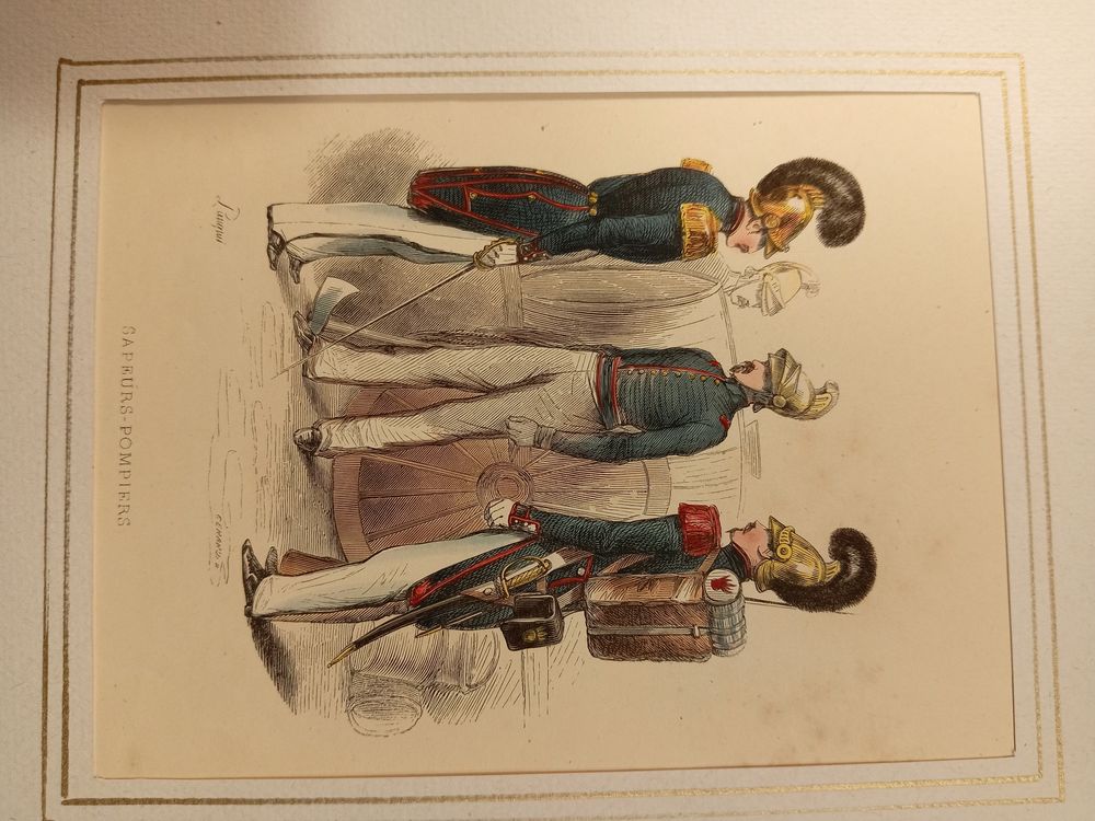 LOT DE GRAVURES ORIGINALES MILITAIRES DE 1830 