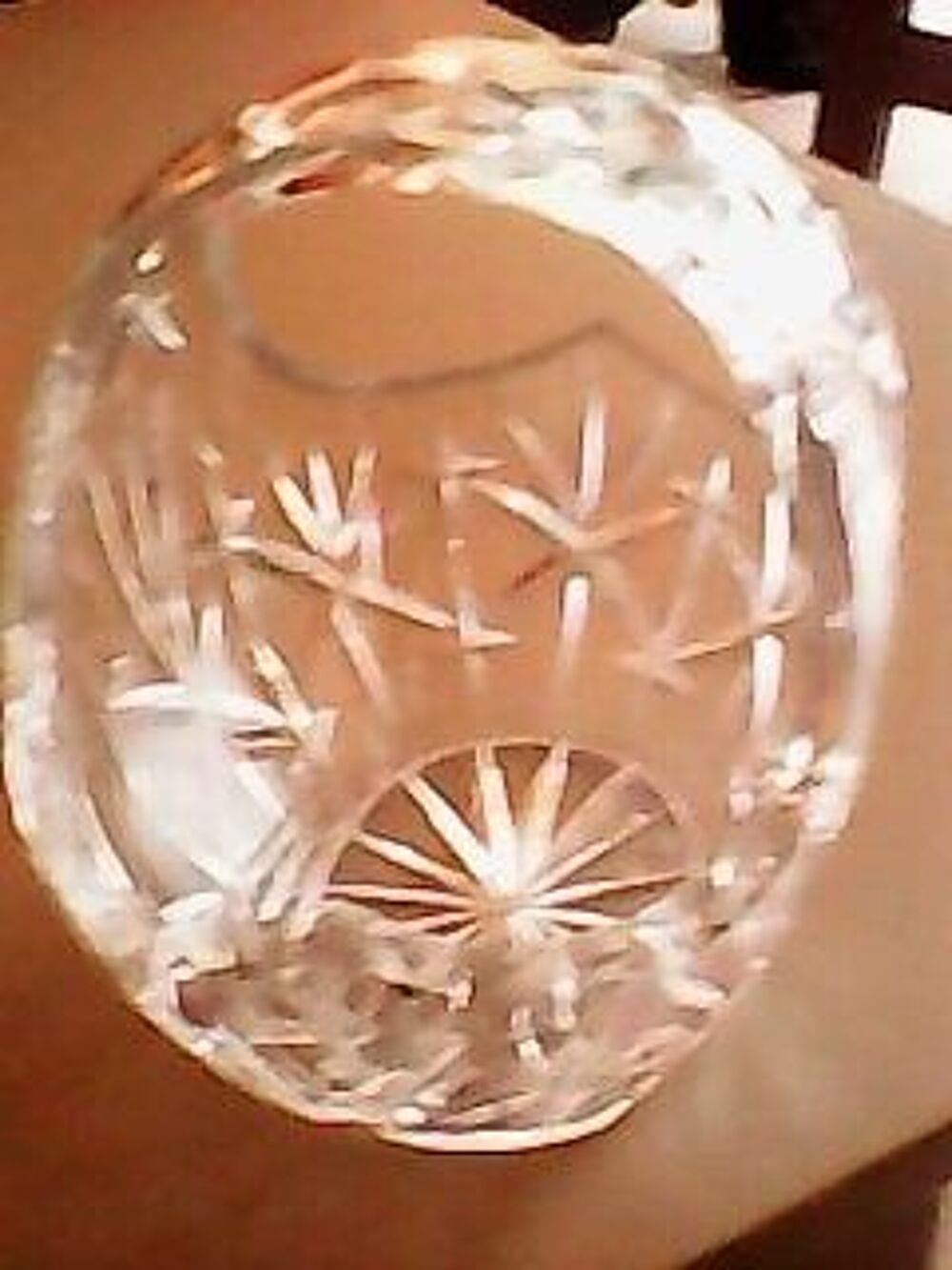 Panier / corbeille Cristal de Boh&ecirc;me Décoration