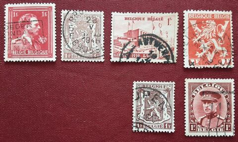 6 timbres à collection BELGIQUE oblitérés -1946-1947
2 Pontoise (95)