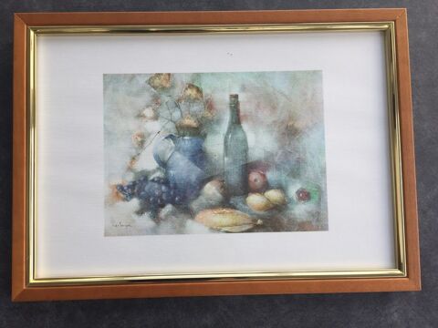 Lithographie encadr�e 18 N�mes (30)