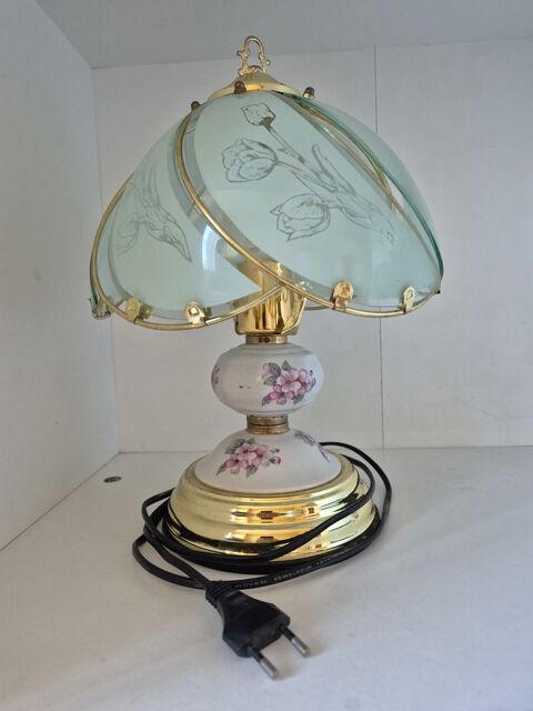Lampe de salon avec abat-jour en verre color 20 Montauban (82)