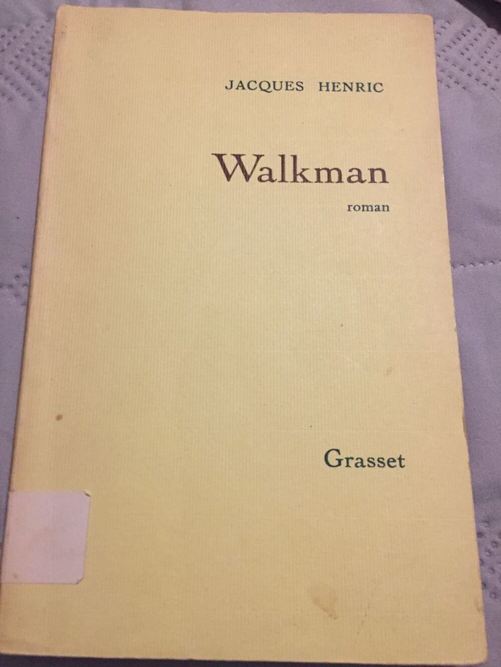WALKMAN DE JACQUES HENRIC Livres et BD