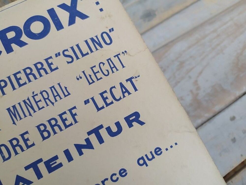 Carton Publicitaire Percroix Javel La Croix Unis France 1934 