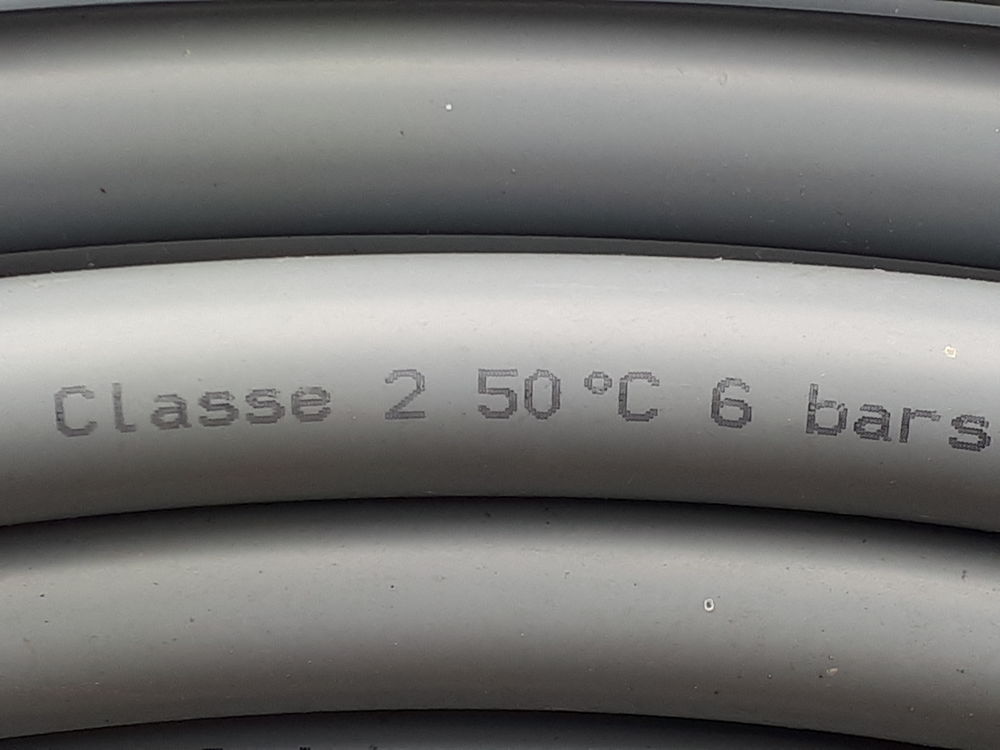 3 Couronnes de tube flexible PVC gris neuves Bricolage
