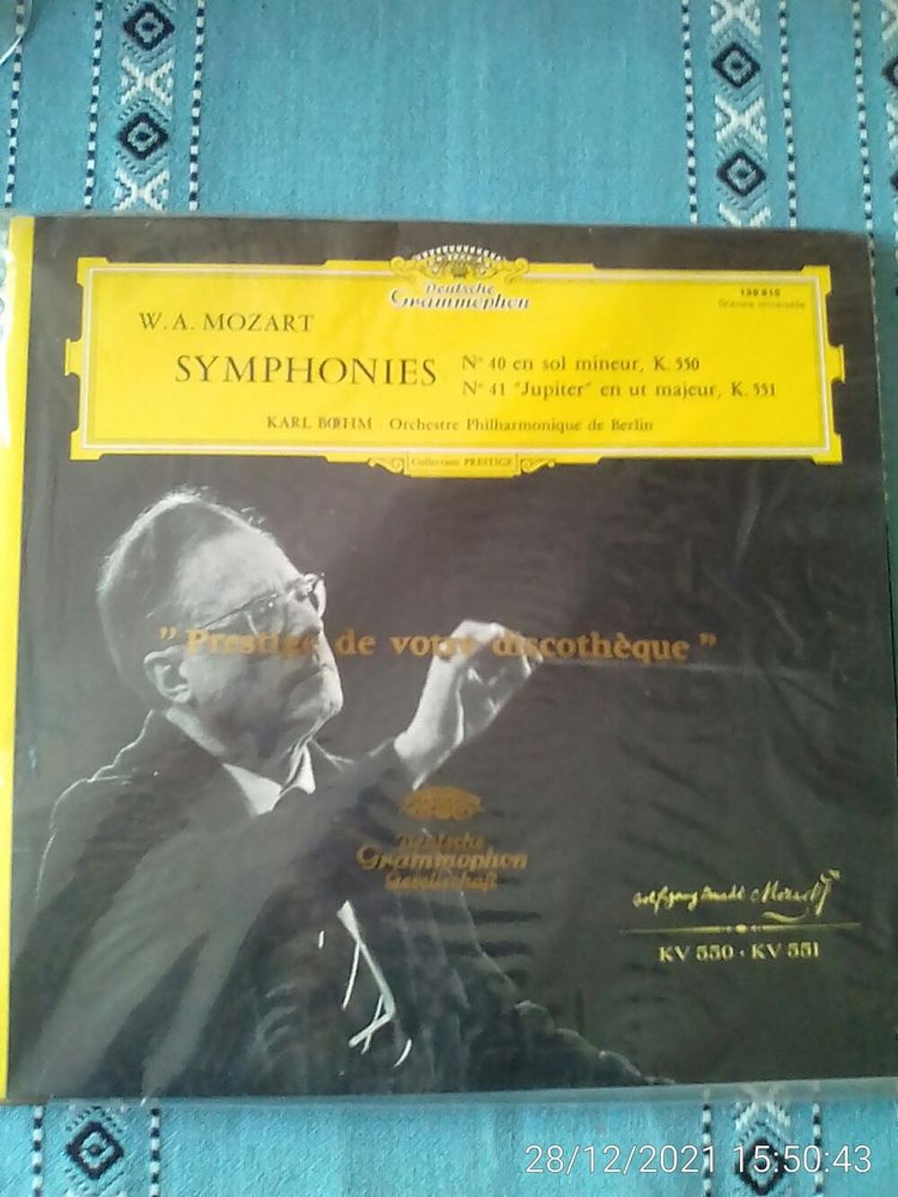 Vinyle 33T SYMPHONIE 40, 41 - MOZART CD et vinyles
