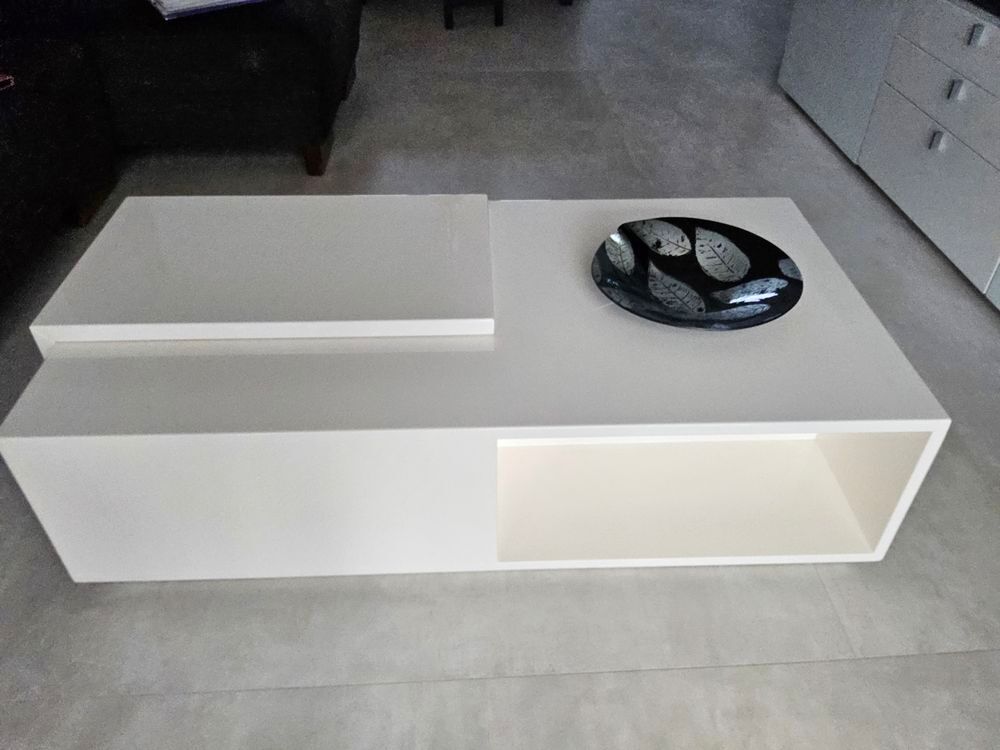 Table basse blanche laqu&eacute; blanche
Dimension L 110 l 60 h 35 Meubles