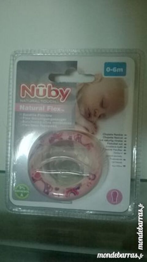 Nby Sucette Natural Flex NEUVE forme Cerise 2 Vedne (84)