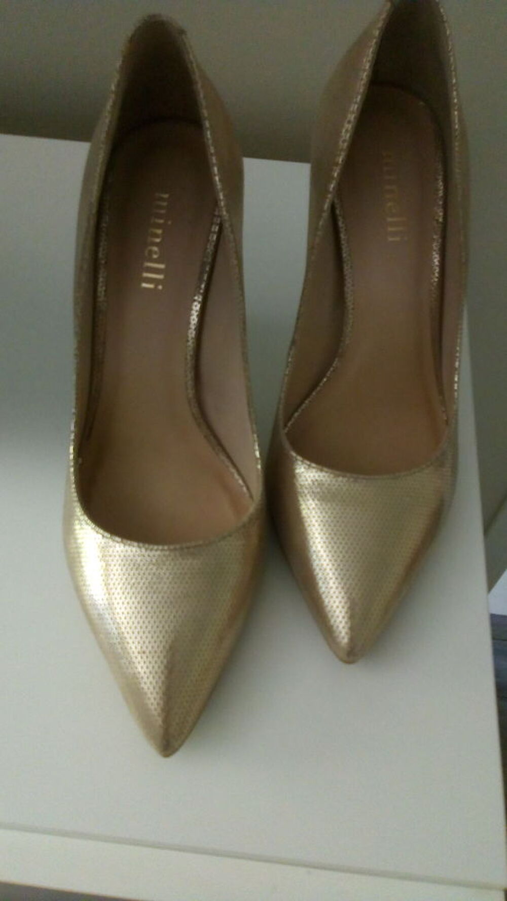 Minelli escarpin doré clearance