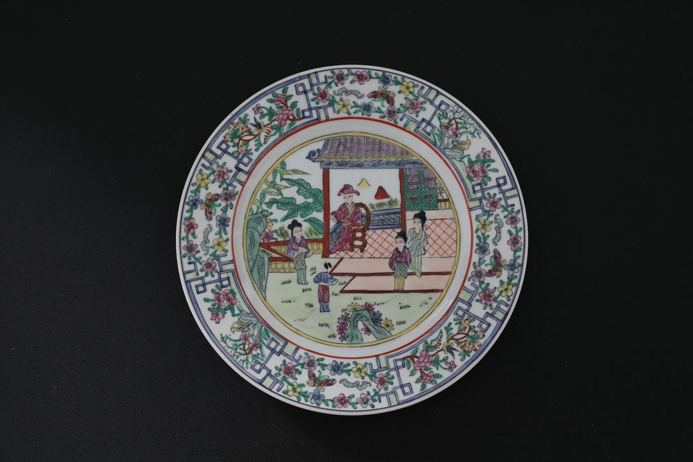 ASSIETTE CHINOISE SIGNE 