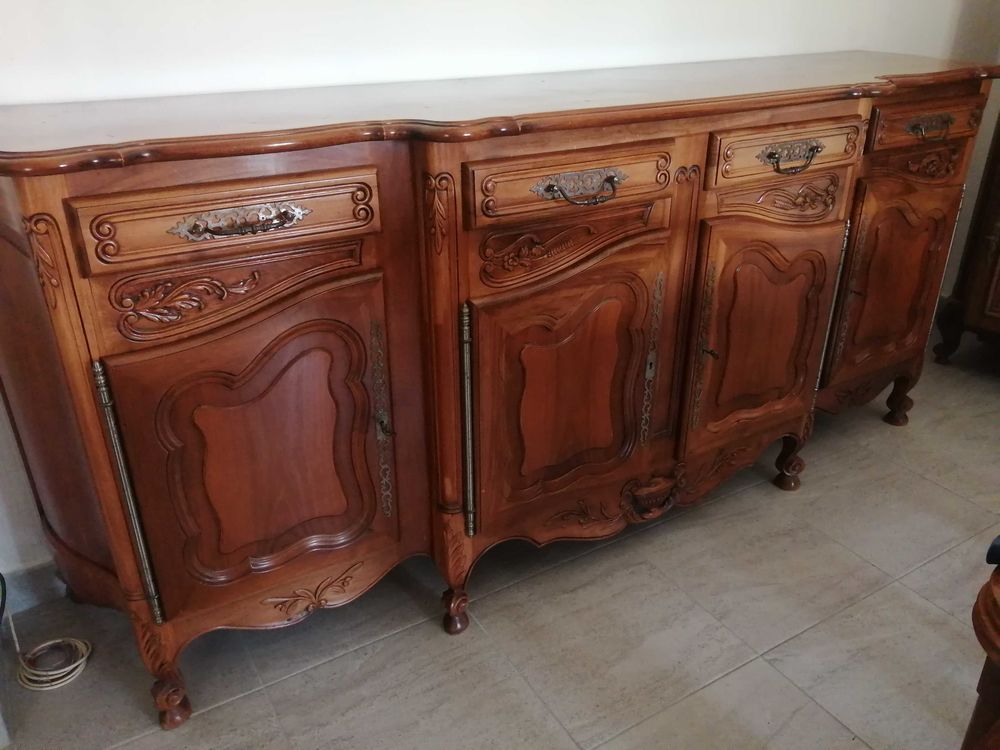 enfilade Proven&ccedil;ale 4 portes Merisier Meubles