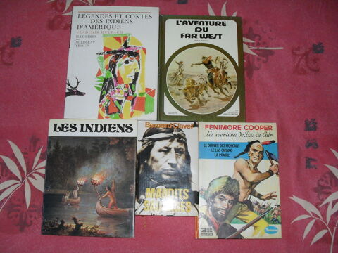 Lot livres indiens d'am�rique far west ou au d�tail 15 Toul (54)