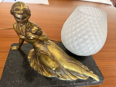 Trs belle paire de lampes Art dco 0 Montcorbon (45)