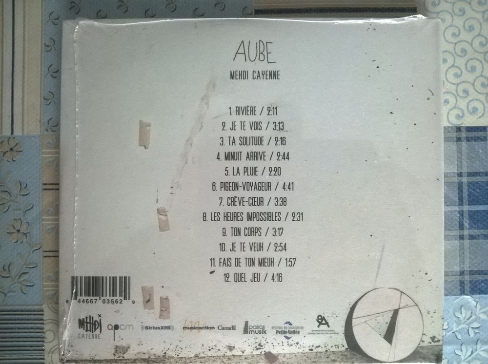 CD "Aube" par Mehdi Cayenne CD et vinyles