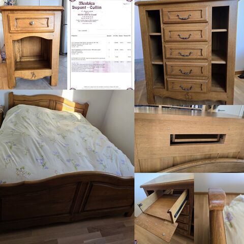 Chambre � coucher 100% ch�ne massif 400 Strasbourg (67)