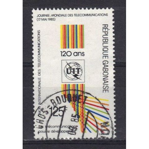 timbre rpublique gabonaise journe telecommnications 0 Le Trvoux (29)