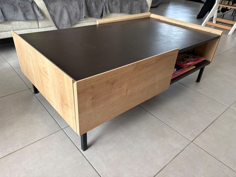Table basse bois et ardoise Meubles
