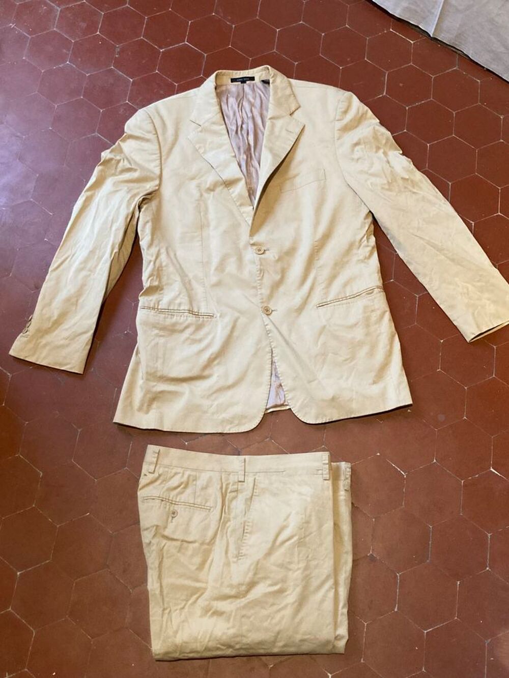 Costume homme neuf beige t L Vêtements