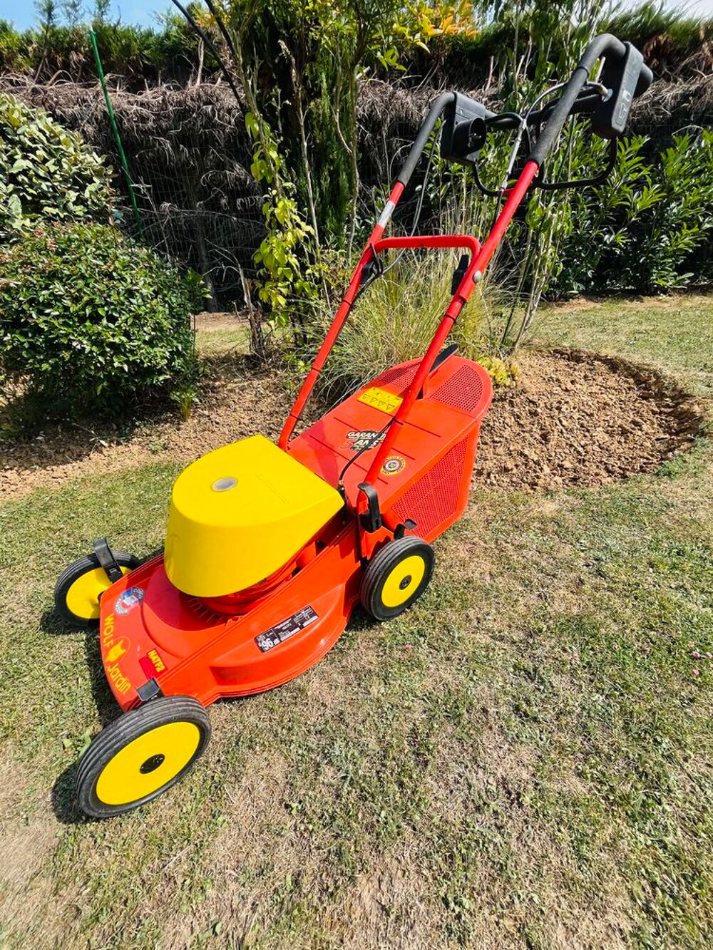 Tondeuse Wolf 41cm &eacute;lectrique tract&eacute;e Jardin