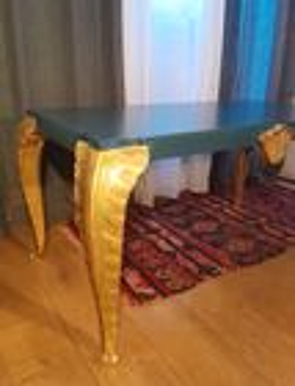 table basse avec bois sculpt&eacute; Jansen Dcoration