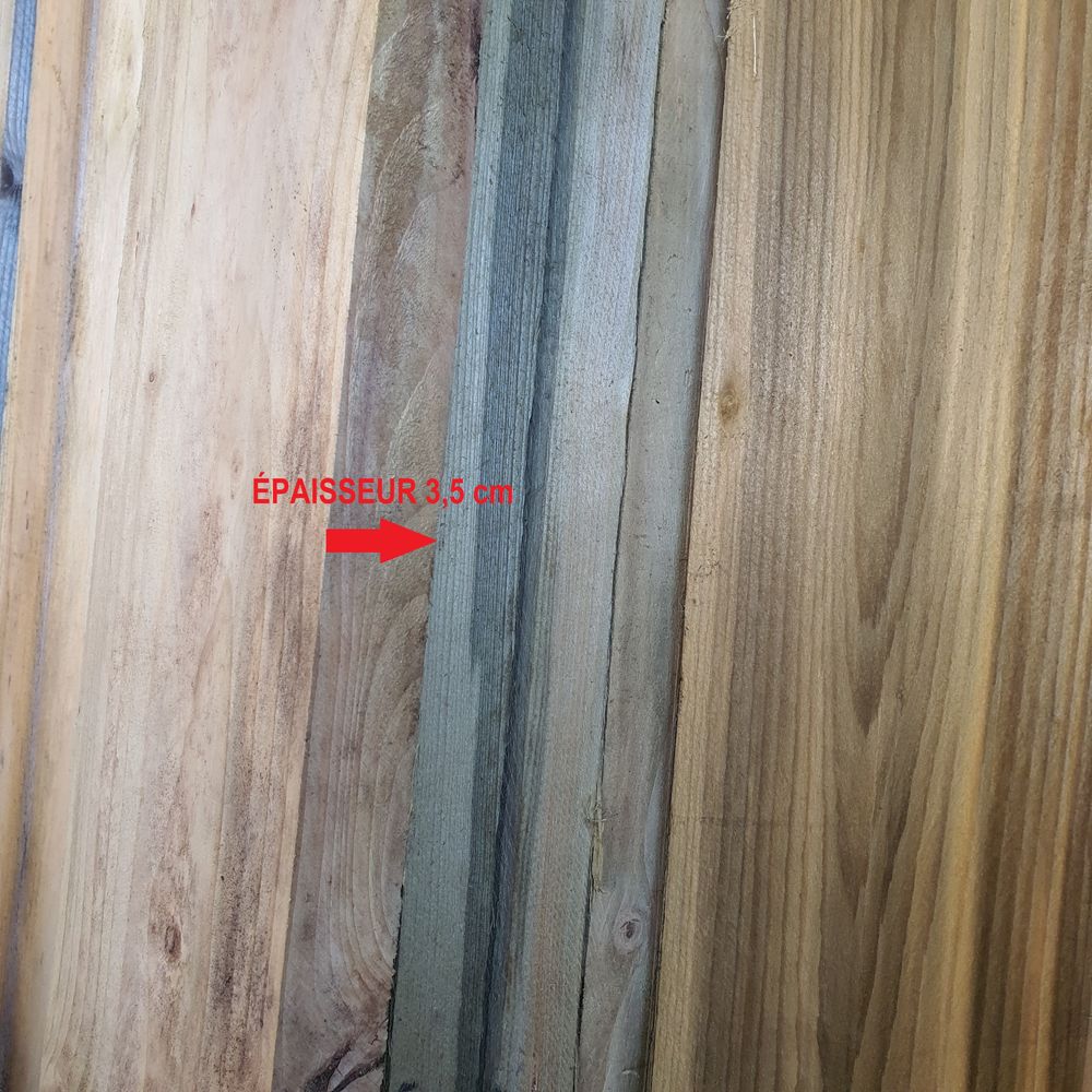 PLANCHE Bois &Eacute;paisse TRAITE AUTOCLAVE PIN 35x175 Bricolage