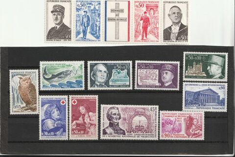 39 timbres année 1971 Saint-Marcel (27)