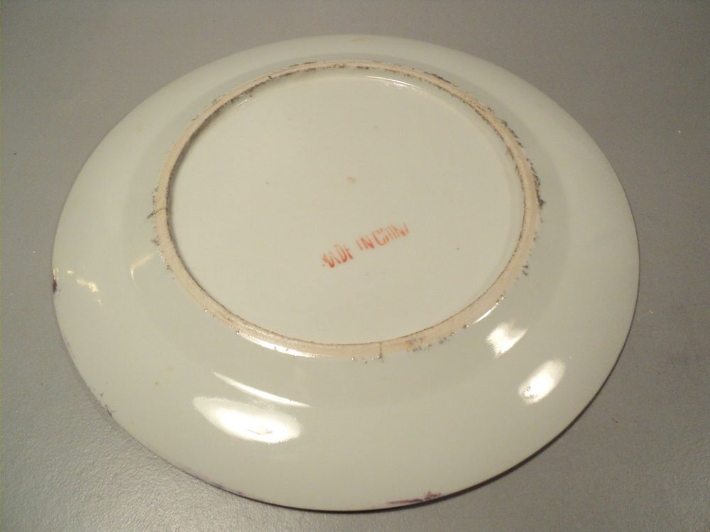 Assiette Porcelaine Famille Verte Chine Chinese Porcelain. 