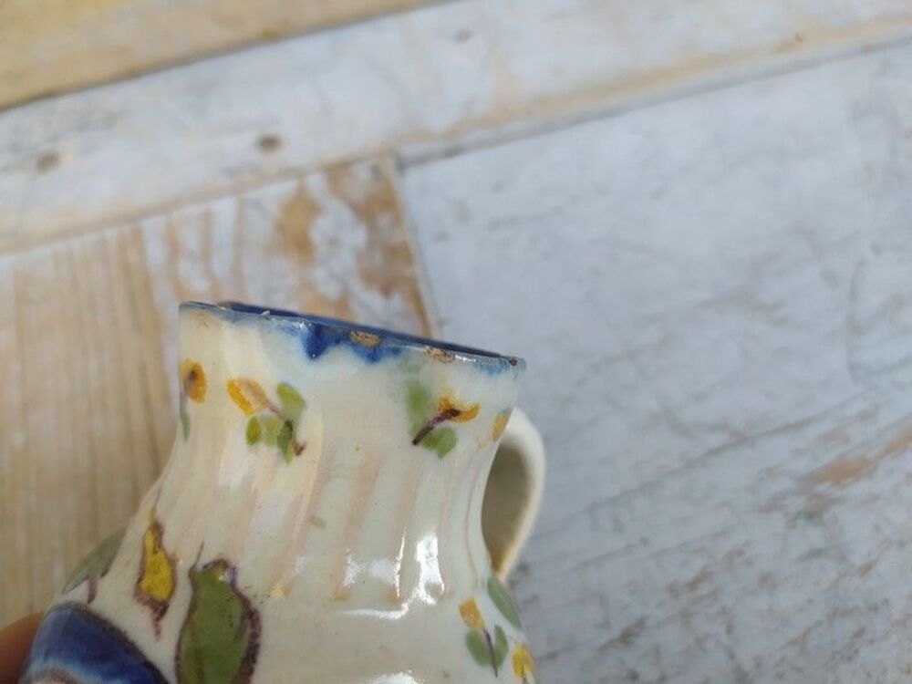 Petit Pichet Pot &agrave; Lait Fa&iuml;ence XVIIIeme / XIX&egrave;me 