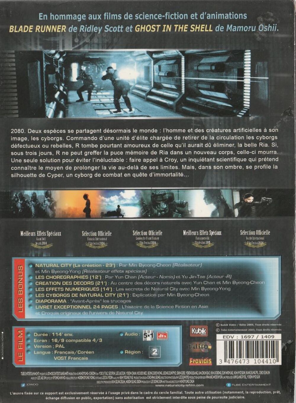 Narural City DVD et blu-ray