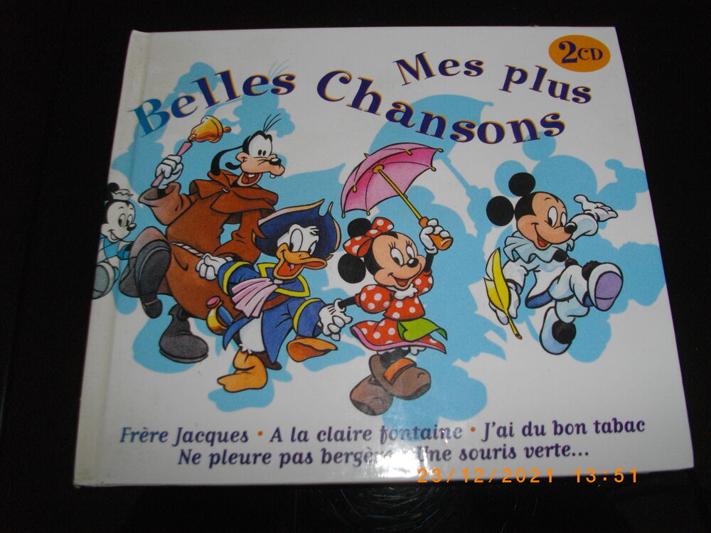 Pochette de deux Cd "MES PLUS BELLES CHANSONS" pour enfant CD et vinyles
