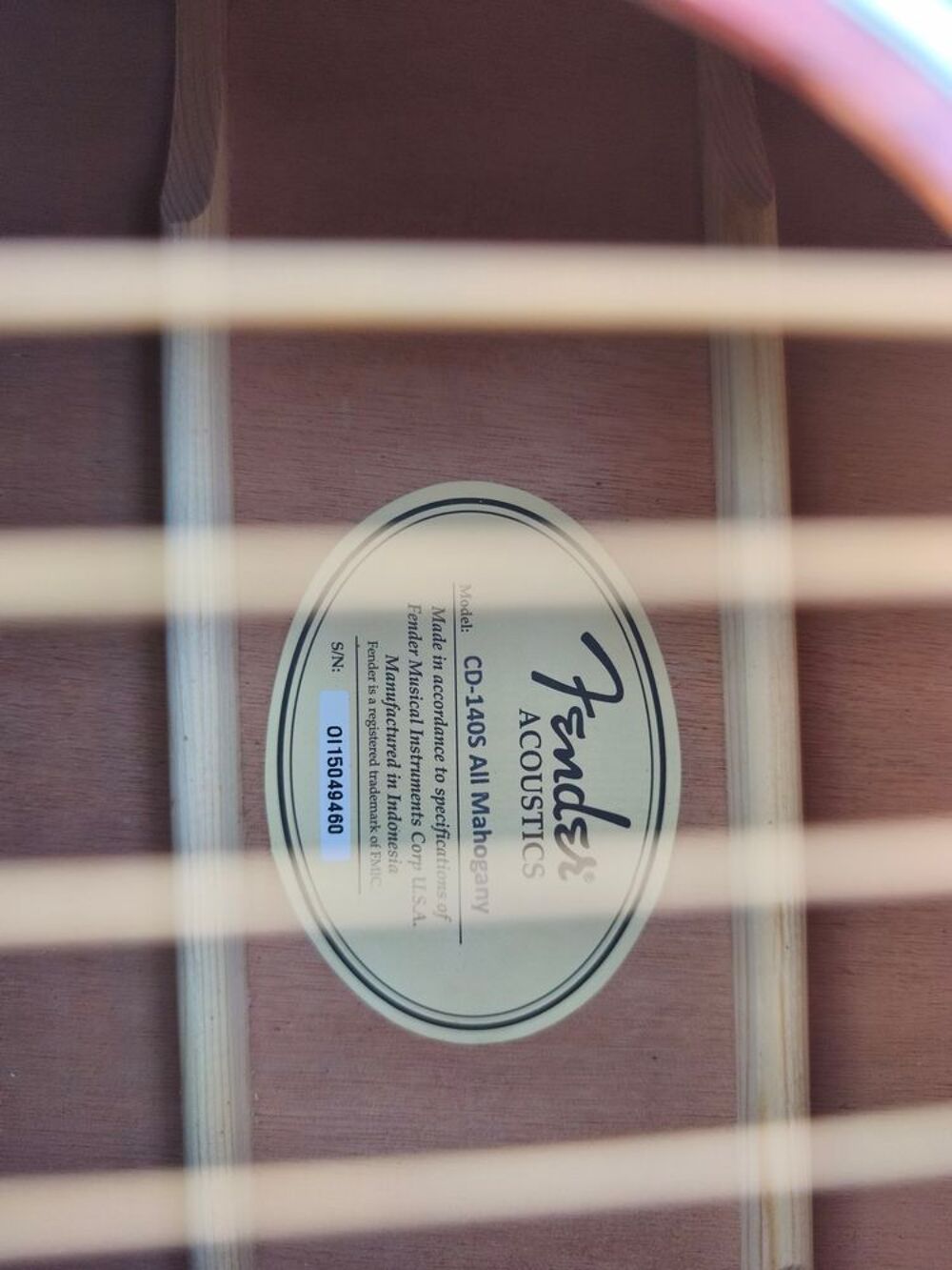 guitare folk Fender cd 140 s en parfait &eacute;tat plus housse Instruments de musique