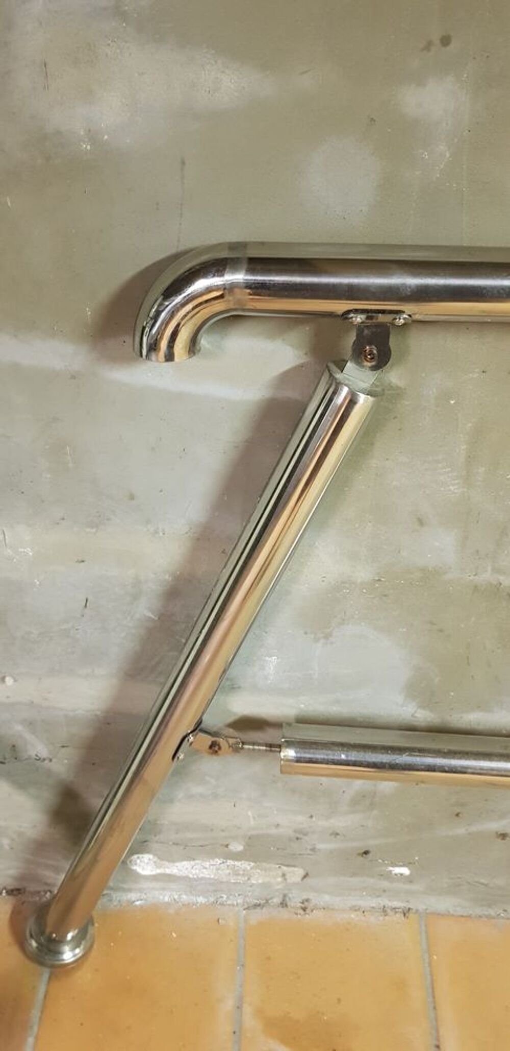 Rampe d'escalier pour 4-5 marches en acier inoxydable. Jardin