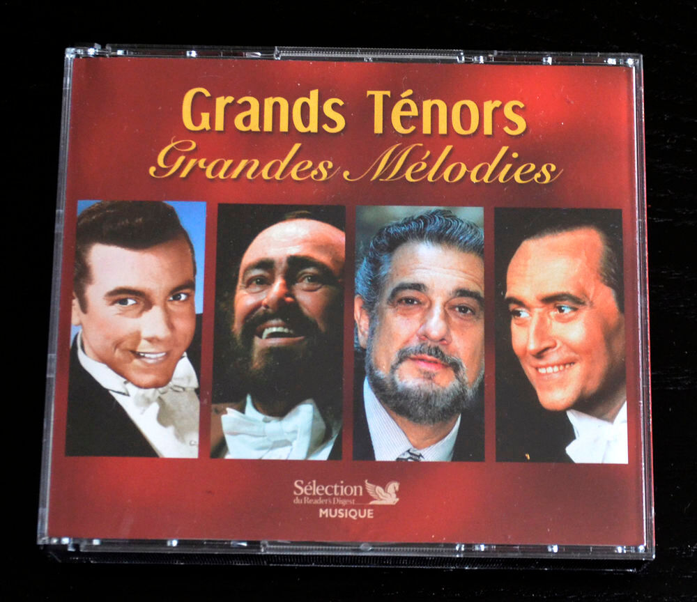 Coffret 5 CD Grands t&eacute;nors grandes m&eacute;lodies CD et vinyles