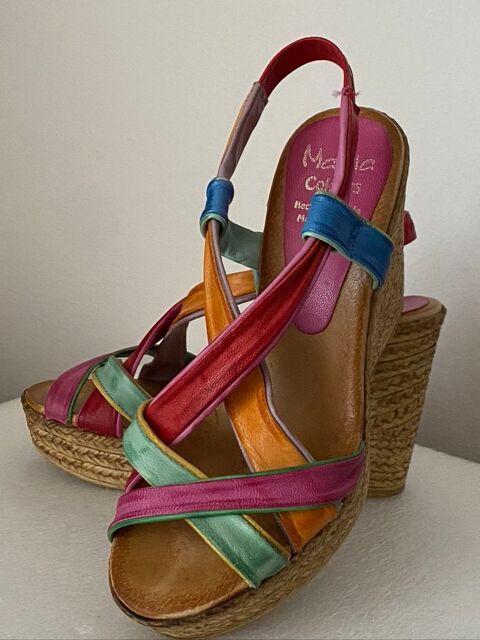 Sandales multicolores  talons compens�s pointure 36 MARILA 29 Jou�-l�s-Tours (37)