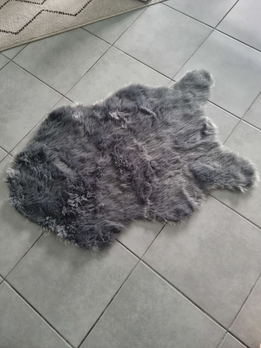 tapis gris 60&times; 90 cm Décoration