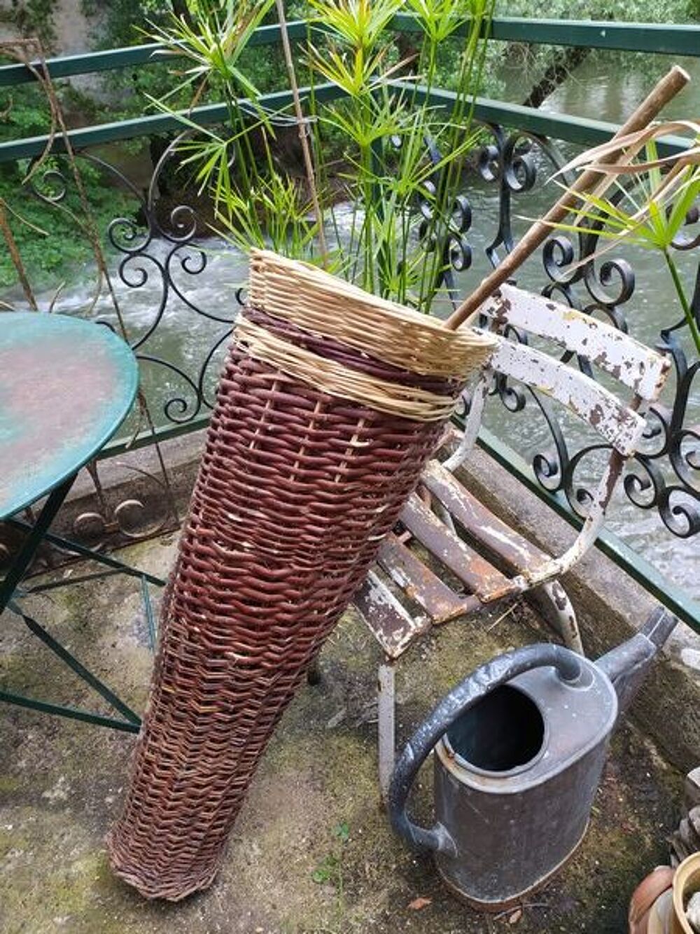Panier Nasse Osier &agrave; Suspendre D&eacute;co Bouquet P&ecirc;che Jardin
Sports