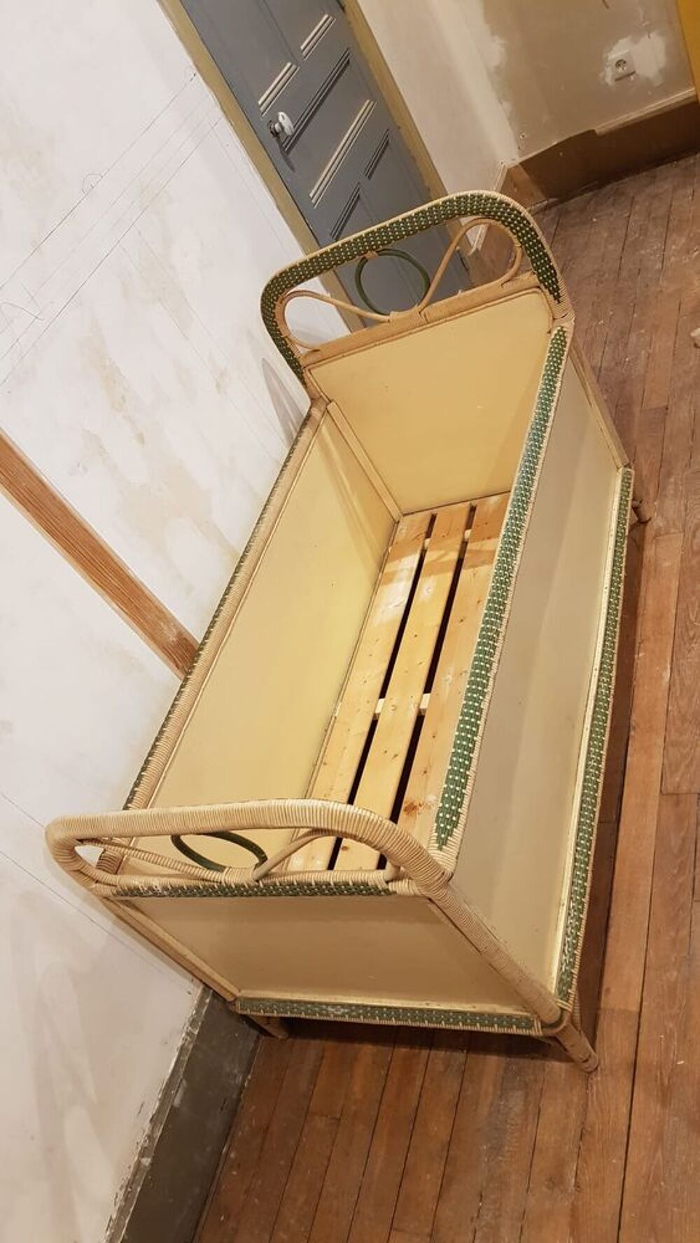 lit enfant vintage osier Meubles