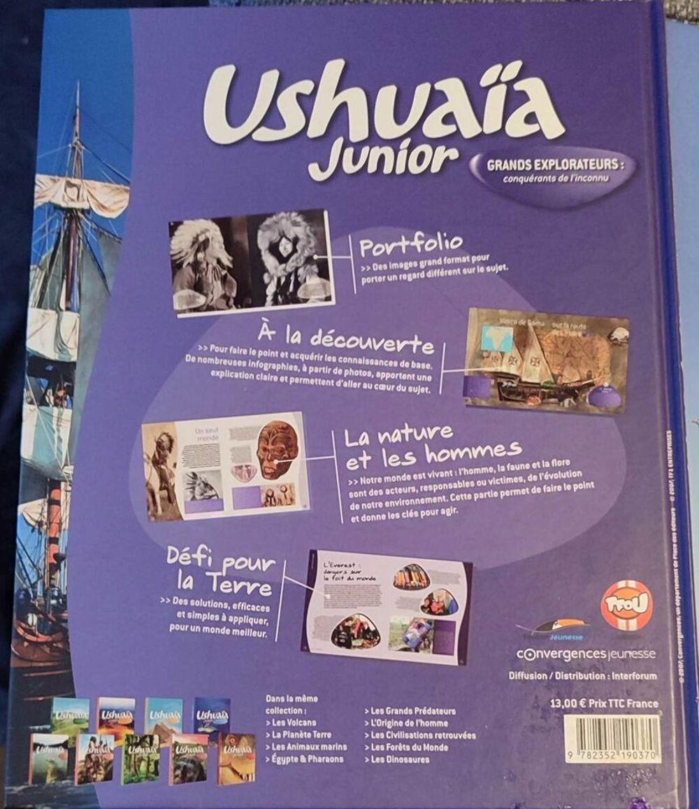 livre USHUAIA Junior Livres et BD