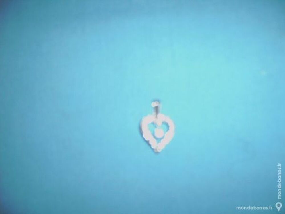 pendentif coeur or blanc Bijoux et montres