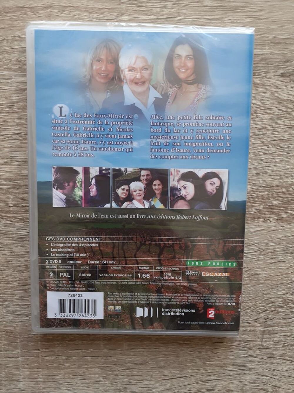 Saga " LE MIROIR DE L'EAU " - 2 DVD neufs sous blister. DVD et blu-ray
