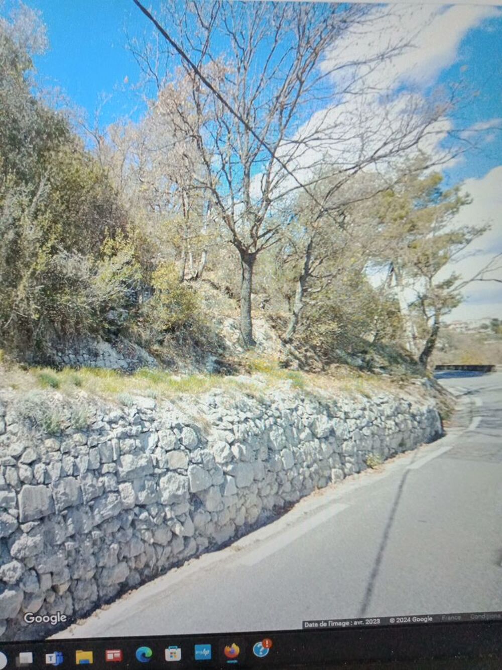 Vente Terrain COARAZE - 20km de NICE  -  terrain 2200m2  - Coaraze