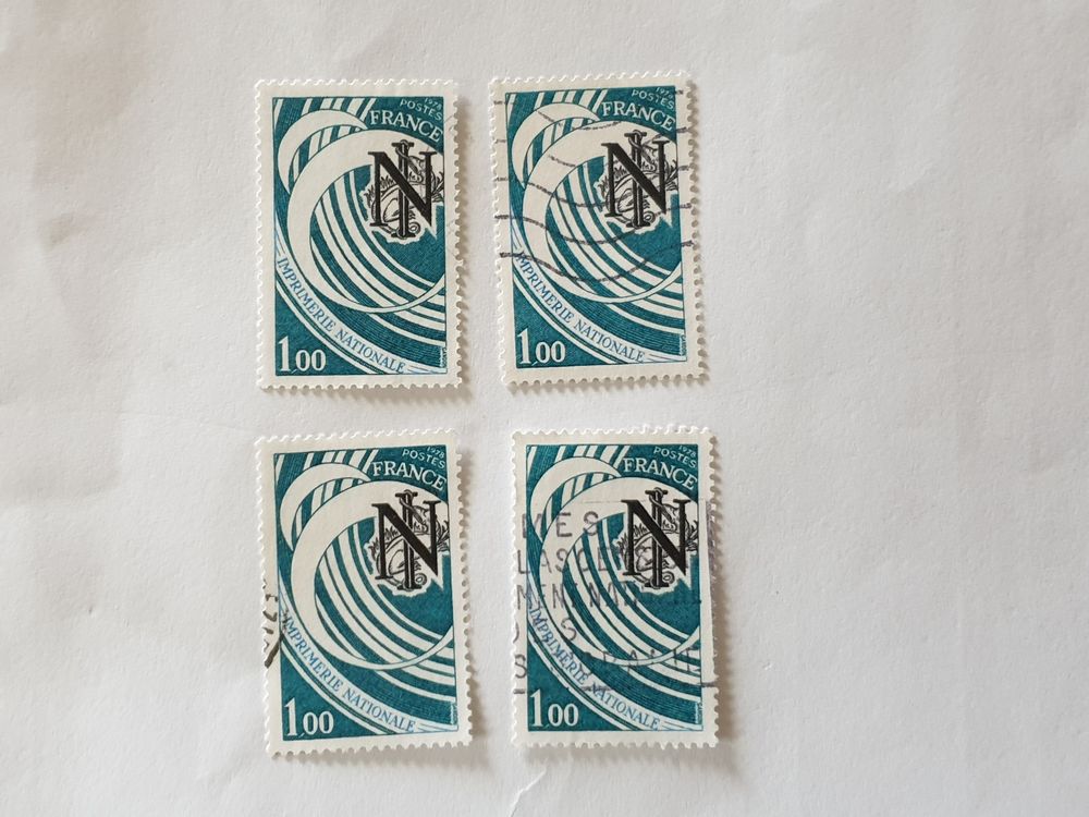 Timbre France 1978 Imprimerie nationale - lot 0.24 euro 